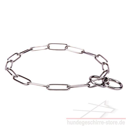 Kettenhalsband Edelstahl für Sicherheit vom Fell