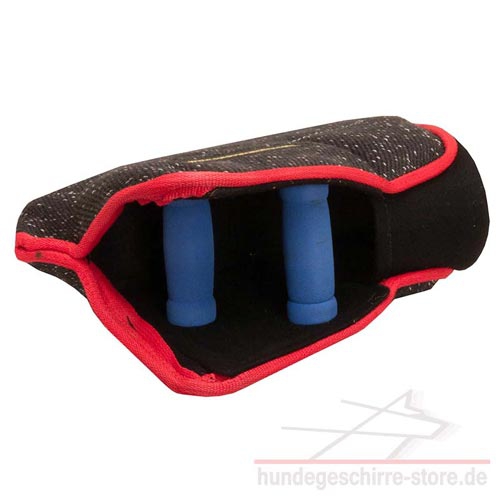 Hunde Beißarm aus French Linen, starke Konstruktion