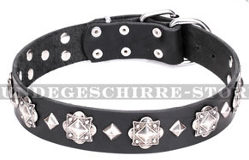 Leder Hundehalsband "Code of Chivalry" FDT Artisan extraordinär