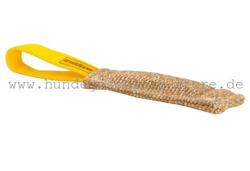 Convenient strong tug of jute with a handle