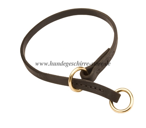 Leder Erziehungshalsband für Laika | Hundehalsband Fettleder
