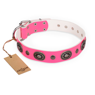 Hundehalsband aus Leder "Flavor of Strawberry" FDT Artisan Hundehalsband aus Leder "Flavor of Strawberry" FDT Artisan