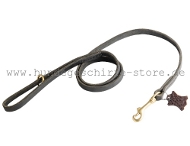 Bequeme handgefertigte Hundeleine aus echtem Leder Durchgenäht