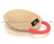 Beißkissen aus Jute mit Handgriff, beig Beißkissen aus Jute mit Handgriff, beig